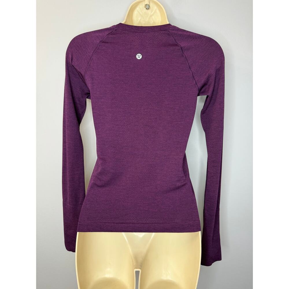 Lululemon Swiftly Tech Long-Sleeve Shirt 2.0 Race Length Dramatic Magenta Sz 2 - Picture 6 of 13